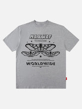 T-shirt oversize à imprimé papillon preppy américain